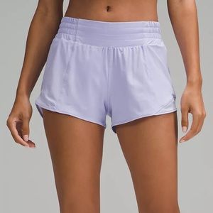 LuluLemon Hotty Hot Shorts in Lavender Dew
